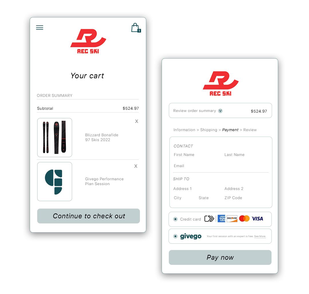 Shopping Cart Request